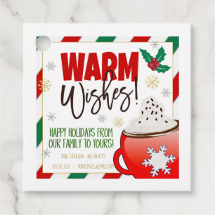 Etiquetas Para Recuerdos Realtor Hot Chocolate Pop By Gift Tag