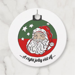 Etiquetas Para Recuerdos Red / Green Santa