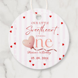 Etiquetas Para Recuerdos Red Pink Heart Valentine's Day Sweetheart Birthday