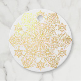 Etiquetas Para Recuerdos Regal Relieve metalizado Vintage Snowflake Favor &