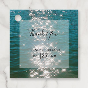 Etiquetas Para Recuerdos Regalo Boda de las salchichas de agua del mar de p