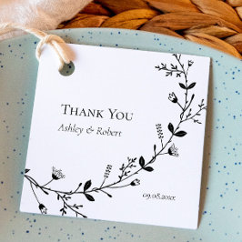 Etiquetas Para Recuerdos Regalo de agradecimiento de boda de viña con despl