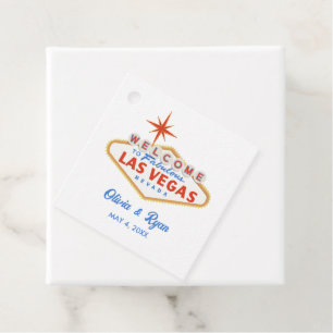Etiquetas Para Recuerdos Regalo de bienvenida de Boda de Las Vegas