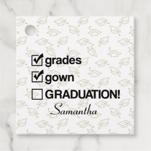 Etiquetas Para Recuerdos Regalo de graduación de nombre personalizado Gra