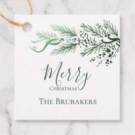 Etiquetas Para Recuerdos Regalo de Navidades simples y personalizados de la