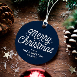 Etiquetas Para Recuerdos Regalo de retro navideño navidad regalo de vacacio