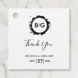 Etiquetas Para Recuerdos Regalo simple de Boda blanco negro