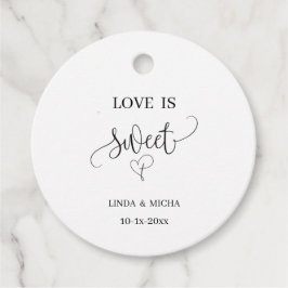 Etiquetas Para Recuerdos regalo simple y elegante El amor es el favor de la