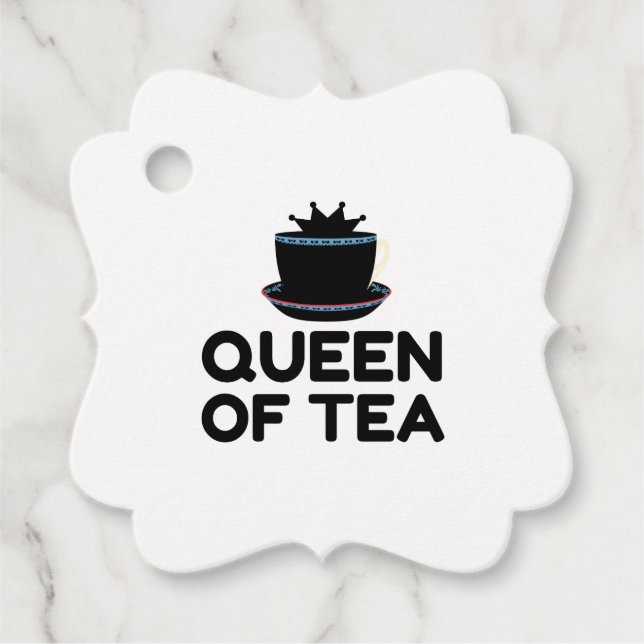 ETIQUETAS PARA RECUERDOS REINA DE TÉ (Anverso)