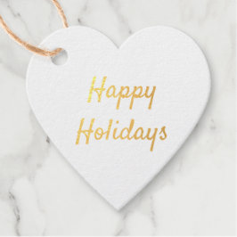 Etiquetas Para Recuerdos Relieve metalizado dorado feliz vacaciones simple