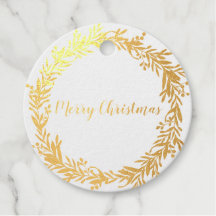 Relieve metalizado dorado Holly Berry Wreath Feliz