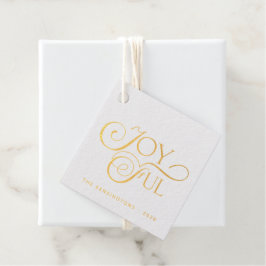 Etiquetas Para Recuerdos Relieve metalizado dorado moderno de Navidades de