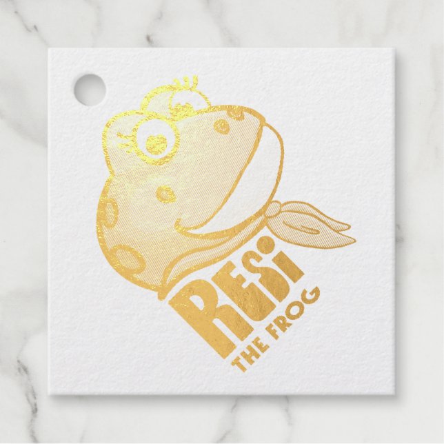 Etiquetas Para Recuerdos Resi the Frog  (Anverso)