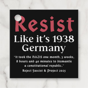 Etiquetas Para Recuerdos Resist Like It's 1938 Alemania