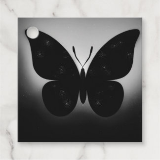 Etiquetas Para Recuerdos Resplandor de Mariposa Negra