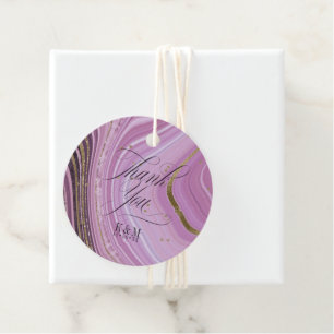 Etiquetas Para Recuerdos Resumen Agate Boda Gracias Mauve ID827