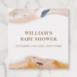 Etiquetas Para Recuerdos Resumen de color de agua moderno ruso Baby Shower