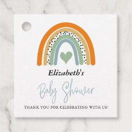 Etiquetas Para Recuerdos Resumen Rainbow Boy Baby Shower Gracias