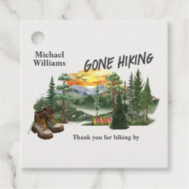 Etiquetas Para Recuerdos Retirement Gone Hiking to the Mountains Sunrise   