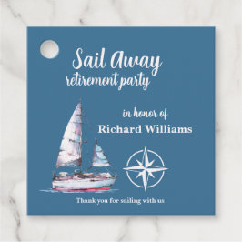 Etiquetas Para Recuerdos Retirement Party Sail Away Nautical Theme