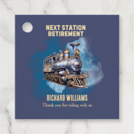 Etiquetas Para Recuerdos Retirement Travel Themed Train Next Station Party 