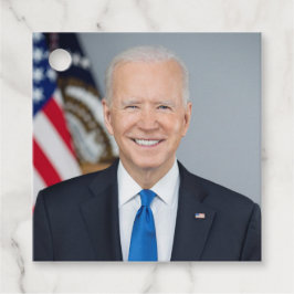 Etiquetas Para Recuerdos Retrato de la Casa Blanca del presidente Joe Biden