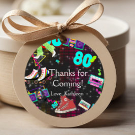 Etiquetas Para Recuerdos Retro 80, Retro, gracias