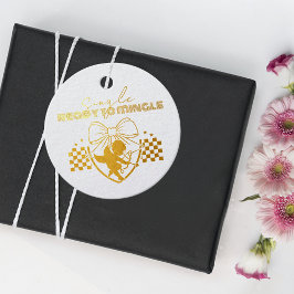 Etiquetas Para Recuerdos Retro Cupid Singles Día de San Valentín Pago