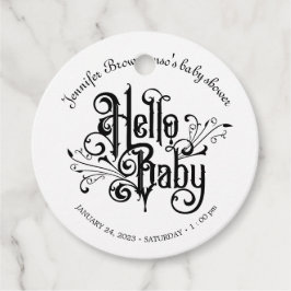 Etiquetas Para Recuerdos Retro Ornament Horror Gothic Baby