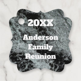 Etiquetas Para Recuerdos Reunión familiar moderna agua blanca negra cayendo