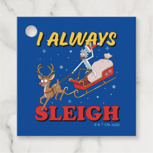 Etiquetas Para Recuerdos Rick y Morty Yo Siempre Sleigh