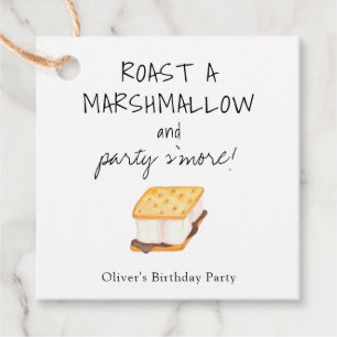 Etiquetas Para Recuerdos Roast a Marshmallow S'more FavorTag