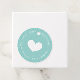 Etiquetas Para Recuerdos Robin Egg Blue Love es un dulce Boda