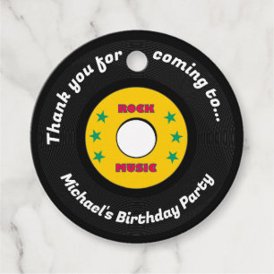 Etiquetas Para Recuerdos Rock Star Boys Band Birthday Party