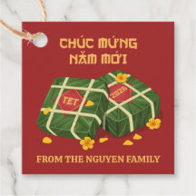 Rojo y Dorado Banh Chung Tet vietnamita 2026