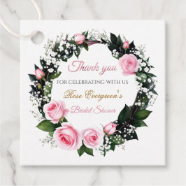 Etiquetas Para Recuerdos Romance ruidoso: ducha rosa rosa rosa de novia Gra