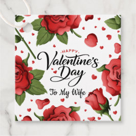 Etiquetas Para Recuerdos Romantic Red Rose Floral Border Happy Valentine