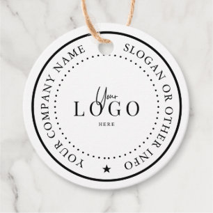 Etiquetas Para Recuerdos Ronda de Círculo Personalizado Kraft de 2"