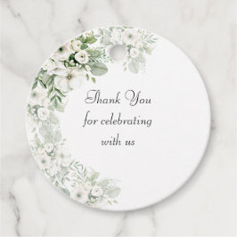 Etiquetas Para Recuerdos Rosa floral verde turbio boda acuarela