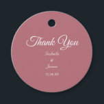 Etiquetas Para Recuerdos Rosa Gold Gracias<br><div class="desc">Rosa de oro Gracias Favor Tag. Todos los textos listos para ser personalizados!</div>