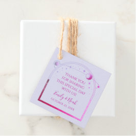 Etiquetas Para Recuerdos Rosa Lavanda Celestial Boda Gracias