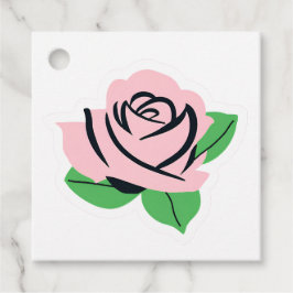 Etiquetas Para Recuerdos Rosa Rosa