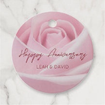 Rosa rosa personalizada feliz aniversario