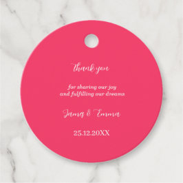 Etiquetas Para Recuerdos Rosa simple Boda personalizado