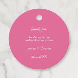 Etiquetas Para Recuerdos Rosa simple Boda personalizado