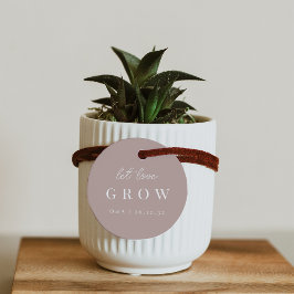 Etiquetas Para Recuerdos Rosa Taupe | Dejar que el amor crezca planta o sem