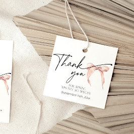 Etiquetas Para Recuerdos Rosado ruidoso moderno Gracias Ducha Bridal