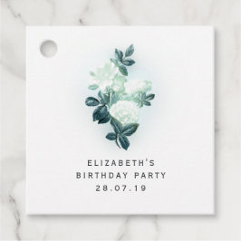 Etiquetas Para Recuerdos Rosas blancas irlandesas y encaje verde