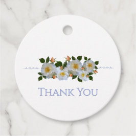 Etiquetas Para Recuerdos Rosas blancas personalizadas