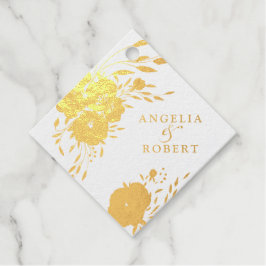 Etiquetas Para Recuerdos Rosas de oro románticos color de agua rosa Rubor R